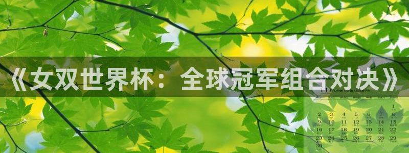 jrkan直播体育网nba：《女双世界杯：全球冠军组合对决》